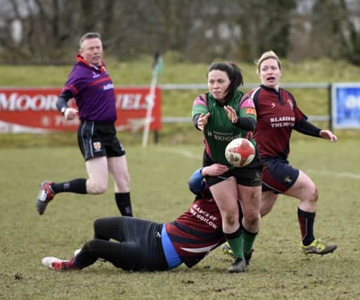INSPIRATION . . .City of Derry ladies skipper Kelly Gormley. INLS1016-159KM
