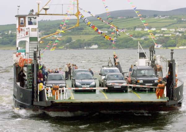 The Magilligan Ferry on its launch day. LV3-705MML