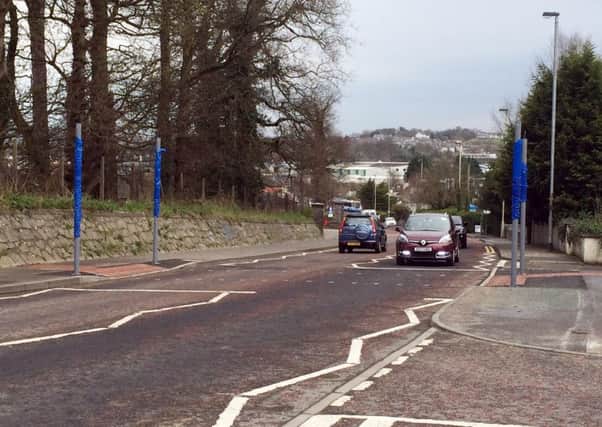 TransportNI is currently in the process of installing traffic lights outside St. Patrick's P.S., Pennyburn.