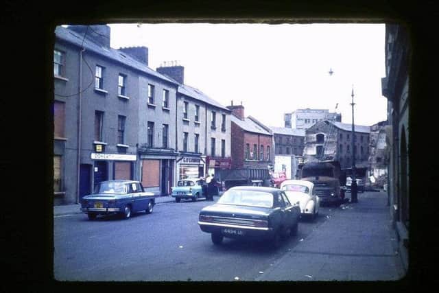 The shop and house on William Street (where the car park is now) and where Elizabeth Doherty raised her family.