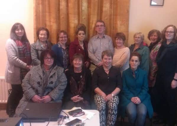 The committee of Lifeline Inishowen, pictured at a recent public meeting.