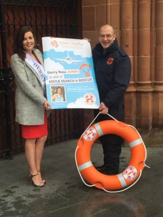 Derry Rose Eimear Anderson with Pat Carlin from Foyle Search & Rescue