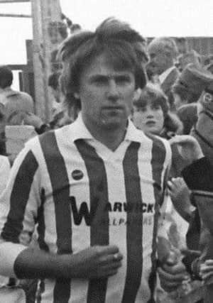 Garry Jones pictured during Derry City's return to senior football back in 1985.