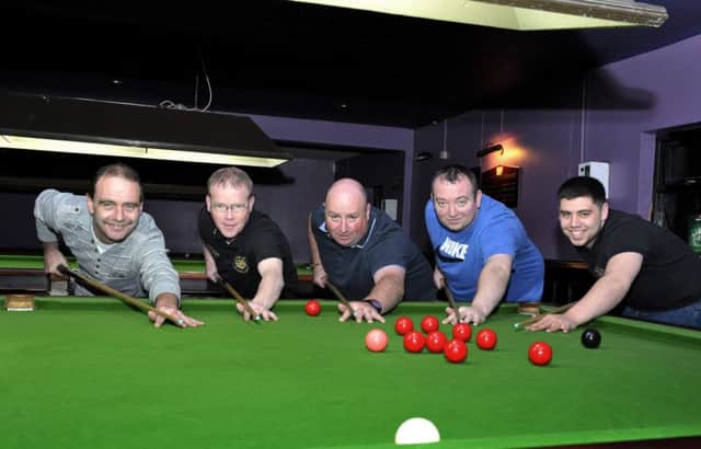 Shantallow House 'A', the North-West Snooker Handicap League Division One champions for the third year on the bounce. From left  Harry Logan, Pete Murphy, Joe Porter (captain), Peter Doherty and Stephen Brady.