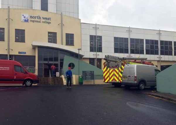 The Northern Ireland Fire and Rescue Service (N.I.F.R.S.) attended an incident at North West Regional College (N.W.R.C.) on Tuesday morning.