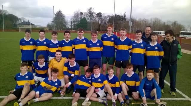 The Columb's College panel who were crowned Ulster 'C' champions at Owenbeg last week.