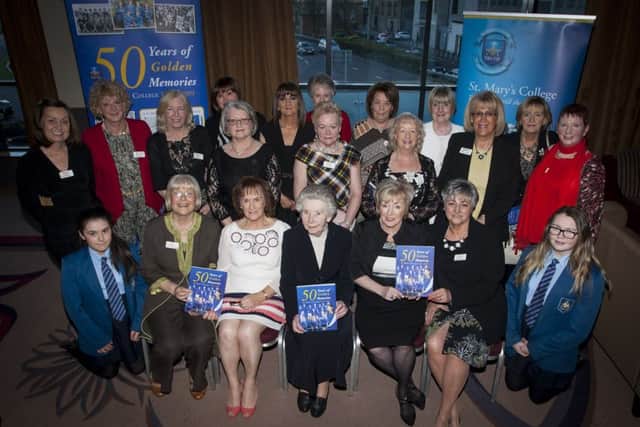 CLASS OF 64!. . . . .St. Mary's College 'Class of '64 Reunion - 4B' at the City Hotel on Friday night, pictured with Sr. Assumpta (front centre), Form Teacher. DER1516MC012
