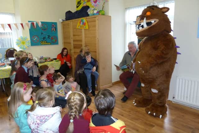 The Gruffalo pictured in Hazelbank last week.