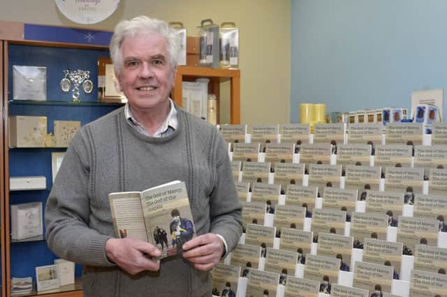 Dublin based Jesuit priest Father Peter McVerry SJ pictured at the launch of his new book The God of Mercy, The God of the Gospels in the Veritas Bookshop, Shipquay Street, Derry on Thursday evening last. DER1616GS032