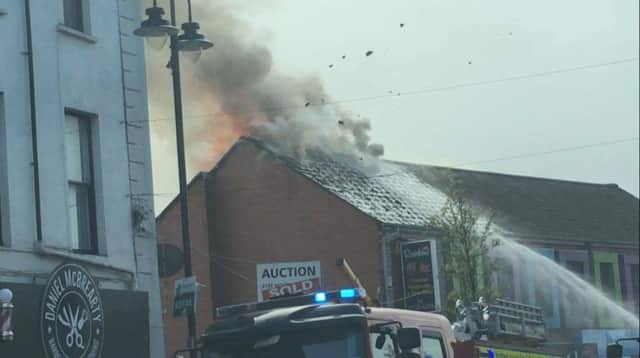 Firefighters are at the scene at Carlisle Road. Pic by Eoin O'Callaghan
