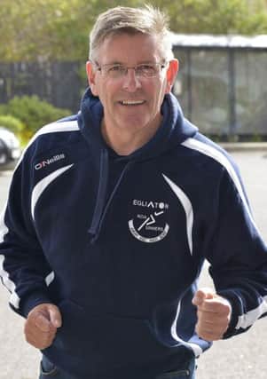 Foyle Sailability volunteer Ken Curry will run in the Walled City Marathon on 5th June. DER1816GS031