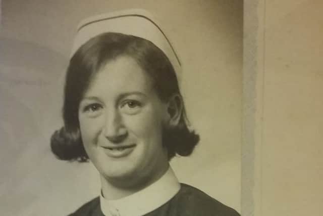 Anne as a student nurse.