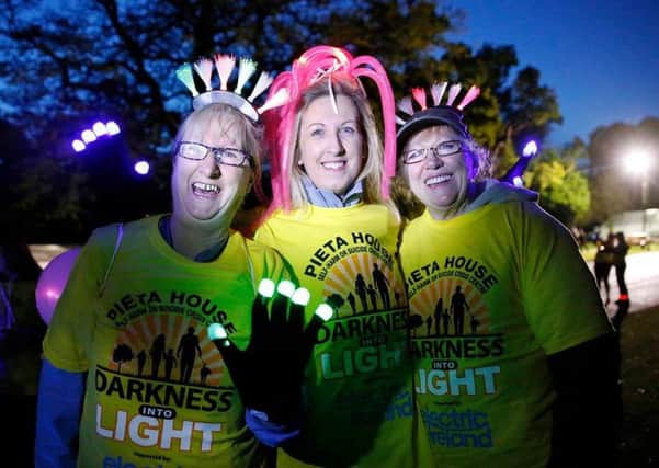 Participants at a previous Pieta House Darkness Into Light event. Similar events will be held in Derry and Buncrana next weekend.