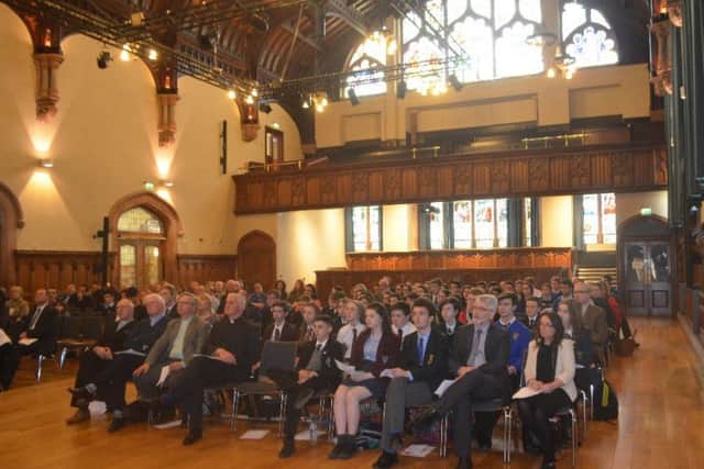The audience at the Journey Together celebration event in Derry's Guildhall.