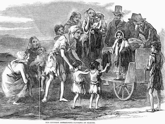 Illustration of conditions during the Famine.