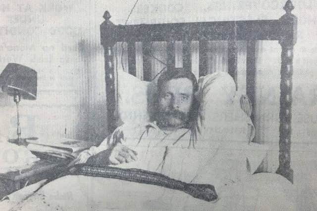 Seamus Cavanagh recovering at a nursing home in London following a period on hunger strike.