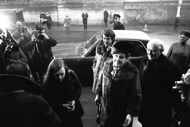Bernadette Devlin arrives at court following the incident in 1972 when she crossed the floor of the House of Commons and slapped British Home Secretary Reginald  Maudling following comments he made about Bloody Sunday.  Her only regret about the incident she says is that she didnt hit him half hard enough.
