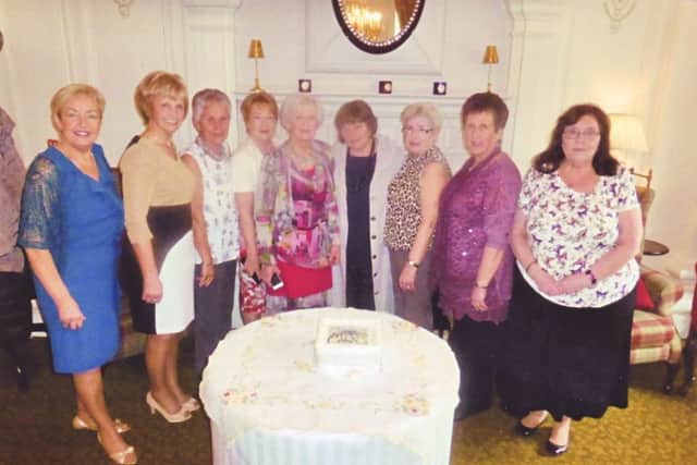 Members of the Altnagelvin Nursing Class of May 1966 pictured at their reunion, from left, Georgie Reilly, Evelyn Smith, Heather Hemphill, Mary McGrath, Rita McNulty, Bridgeen McCaul, Rose McGaughey, Elizabeth Dallas and Marian Donaghey.