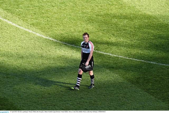 Thomas Mallon after the National League final in 2014 .
(Picture: Ray McManus / SPORTSFILE)