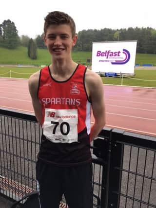 City of Derry Spartan and Lumen Christi pupil Fintan Stewart.