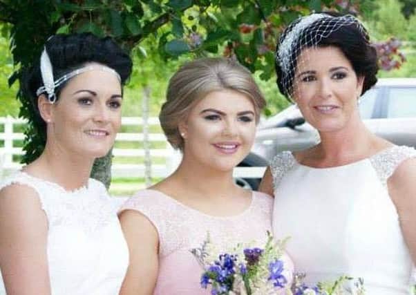 The happy couple: Connie (left) and Sinead (right) Murray Lynch )pictured with their daughter BlaithÃ­n, centre) during their Civil Partnership in August 20, 2015. The couple now plan to get married in the coming years.