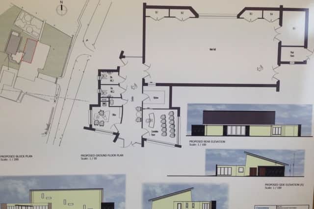 Plans for the new community centre.