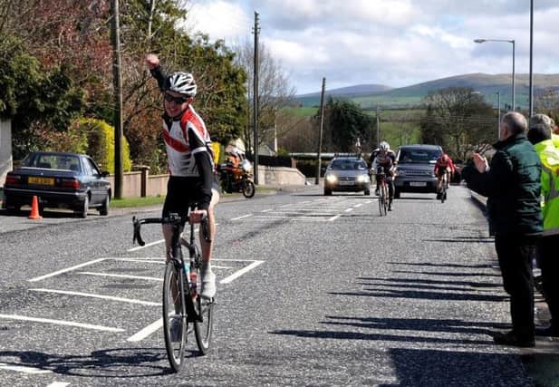 Foyle Cycling Club's Ryan Reilly who won the Red Hand Trophy at the weekend.