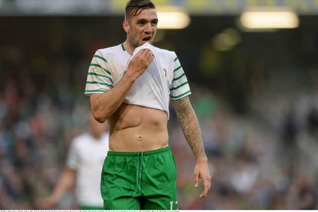 HOPEFUL . . . Shane Duffy is hoping to be named in the Republic of Ireland 23 man squad for the Euros after tonight's match against Belarus in Cork.