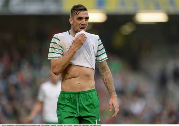 HOPEFUL . . . Shane Duffy is hoping to be named in the Republic of Ireland 23 man squad for the Euros after tonight's match against Belarus in Cork.