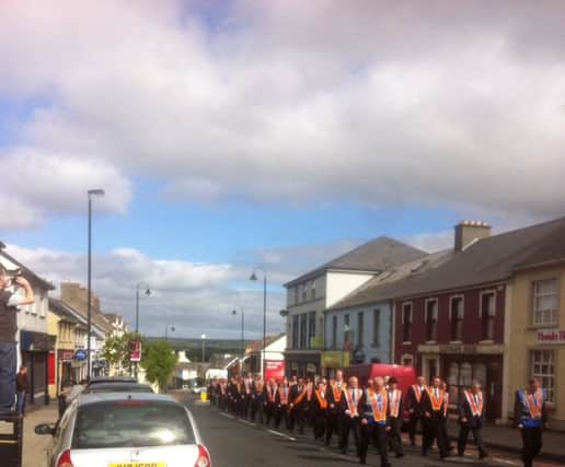 Dungiven Faith & Crown Defenders LOL 2036 parade in  2015