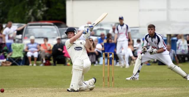 Donemana's Andrew Riddles pictured at the crease during Saturday match against Newbuildings. INLS2316-102KM