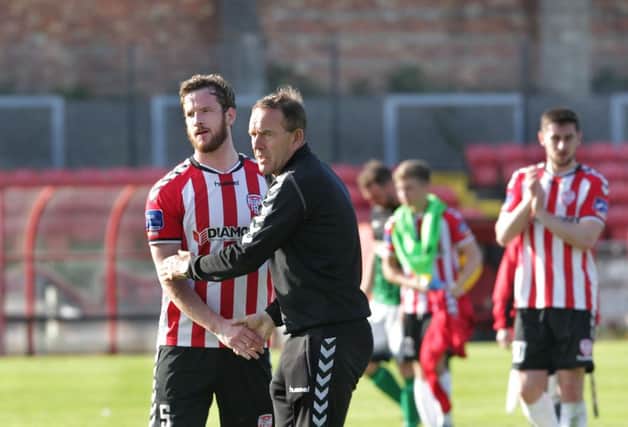 Derry City manager Kenny Shiels is delighted with his side's progress during the first half of the seaosn.