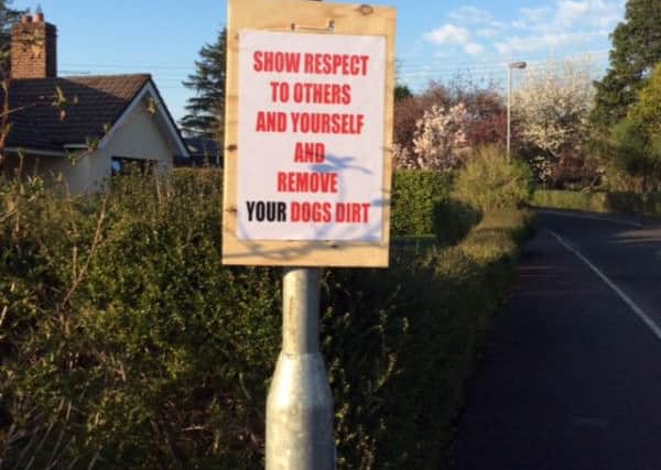 One of Vincent Quinn's signs in Bells Hill in Limavady.