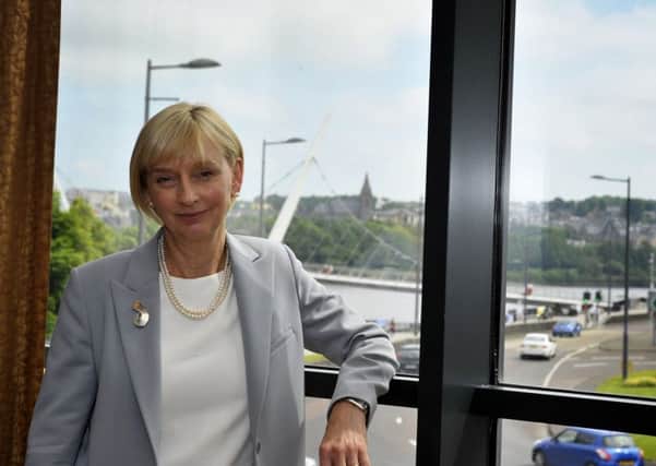 Commissioner for Victims and Survivors Judith Thompson pictured at the City Hotel Derry on Wednesday afternoon. DER2316GS025