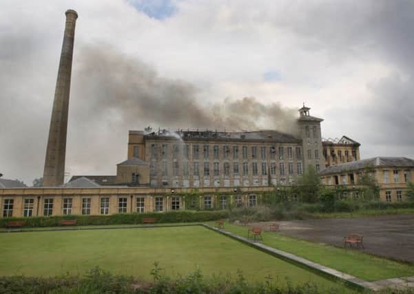 The historic Herdman's Mill at Sion Mills Co-Tyrone, opened in 1835 and was previously damaged in this blaze back in 2011. (Picture Margaret McLaughlin Â©)