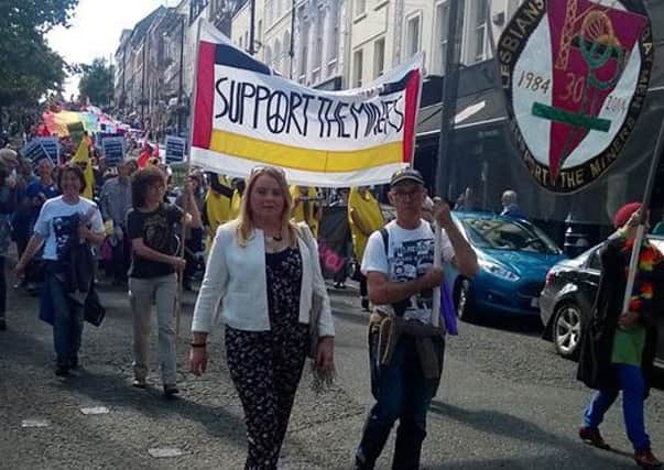 Sandra Duffy at a pride event in Derry.
