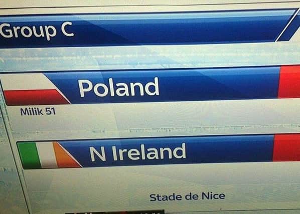 Northern Ireland lost to Poland on Sunday