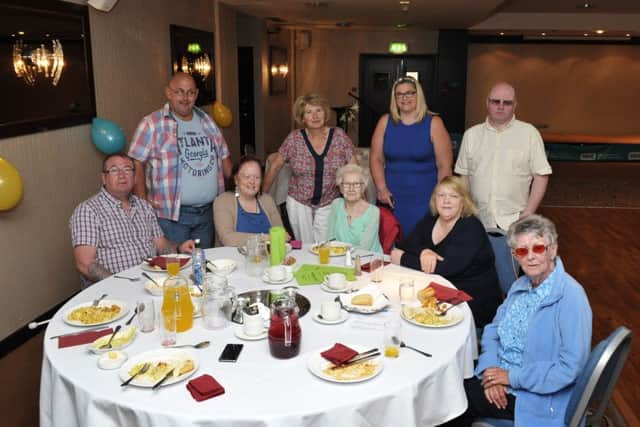 Some of the RNIB volunteers who attended a Graduation and Thank You  event held in the Maldron Hotel Derry on Friday afternoon last.  DER2316GS049