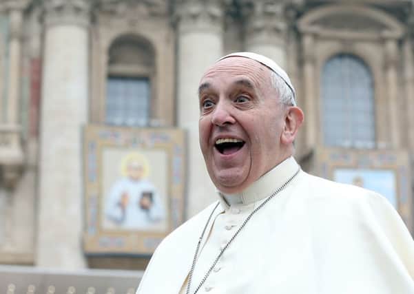 Pope Francis (above) called on the Roman Catholic Church to apologise to gay people at the weekend.