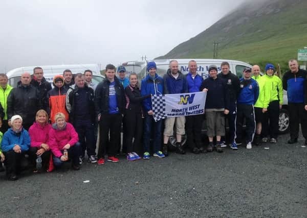 The walk was organised by North West Motor factors in Limavady and took place at Mount Errigal.