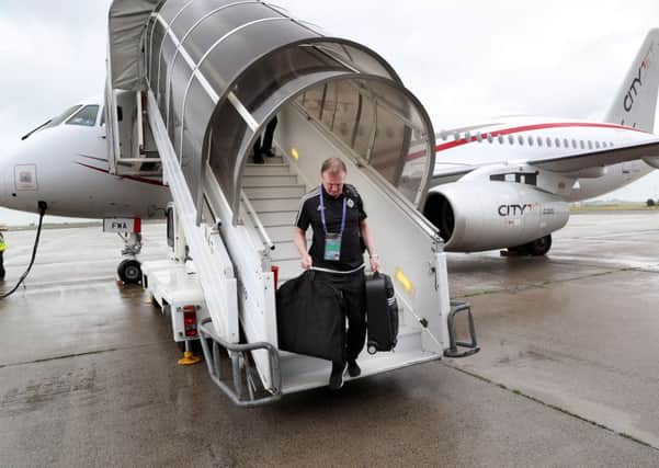 Northern Ireland manager 
Michael O'Neill
 arrives in paris