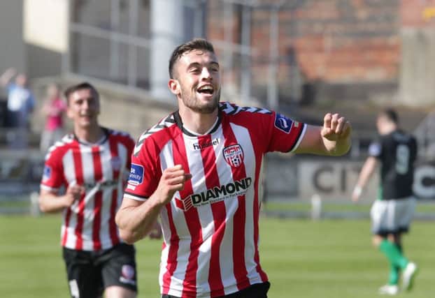Derry City's Nathan Boyle added to his impressive goal tally last Friday night.