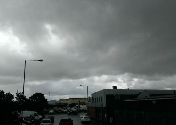 Grey skies loom over Derry on Friday afternoon.
