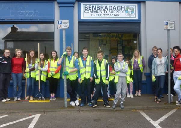 Benbradagh Community Support at their clean up in Dungiven last year.