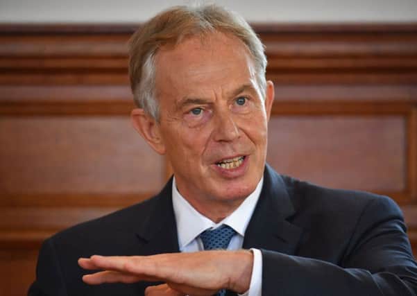 Tony Blair pictured at Magee College recently when he came to campaign for the Remain campaign in the EU referendum.