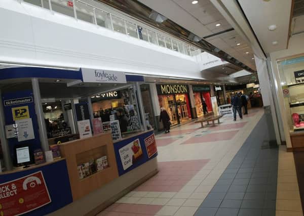 A mystery man gave away money in Foyleside Shopping Centre on Tuesday.