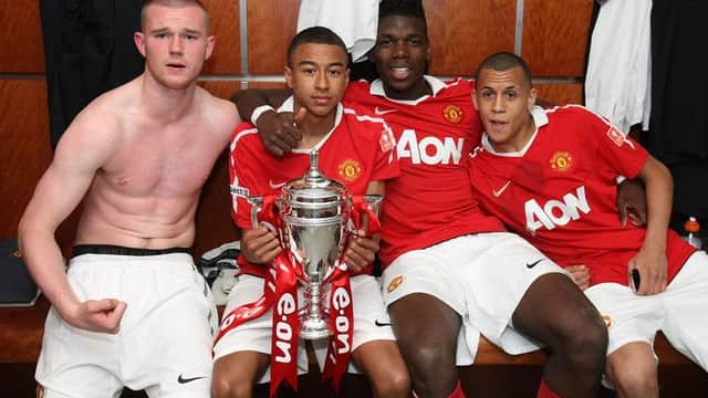 Paul Pogba (second from right) was the stand-out player in the 2011 FA Youth Cup Final against Sheffield United, says Derry City defender and ex Blade, Aaron Barry.