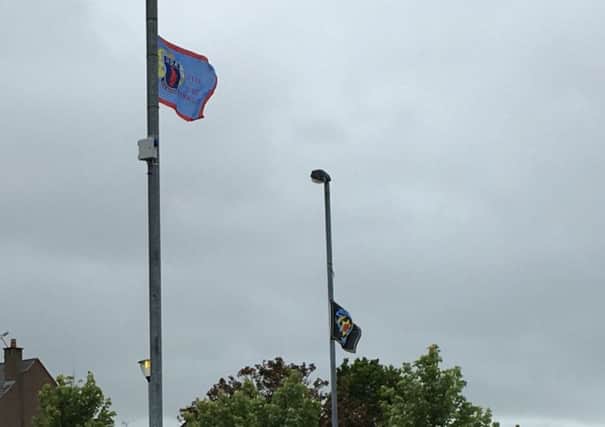 UDA and UFF flags in Limavady town centre