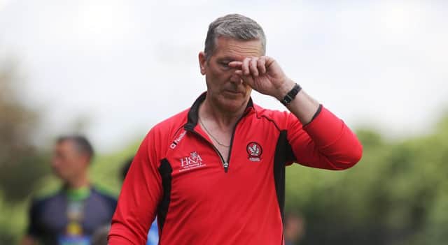 Derry manager Damian Barton is refusing to rule out a return to the county panel for Mark Craig and Kevin Johnston.
(Photo Lorcan Doherty / Presseye.com)