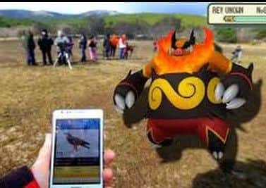 Pokemon Go virtual reality game.